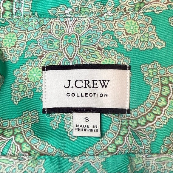 J Crew Collection Drapey Button Top & Pull On Crop Pants Ratti Pendant Paisley S - Picture 11 of 15